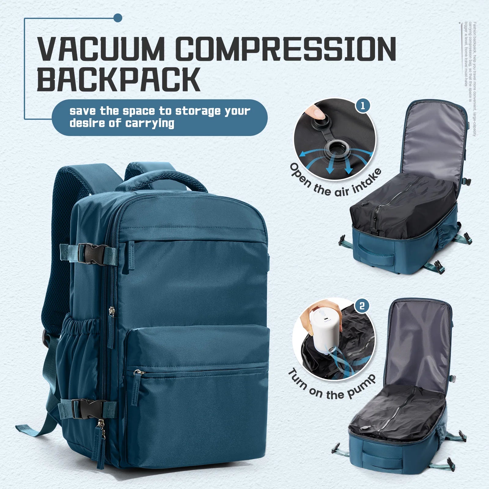 Vacuum Travel Backpack